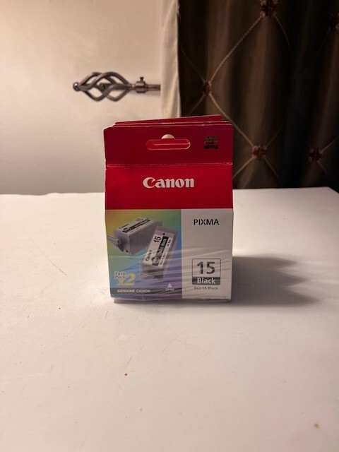 (3) CANON PIXMA BCI-15 BLACK TWIN PACK