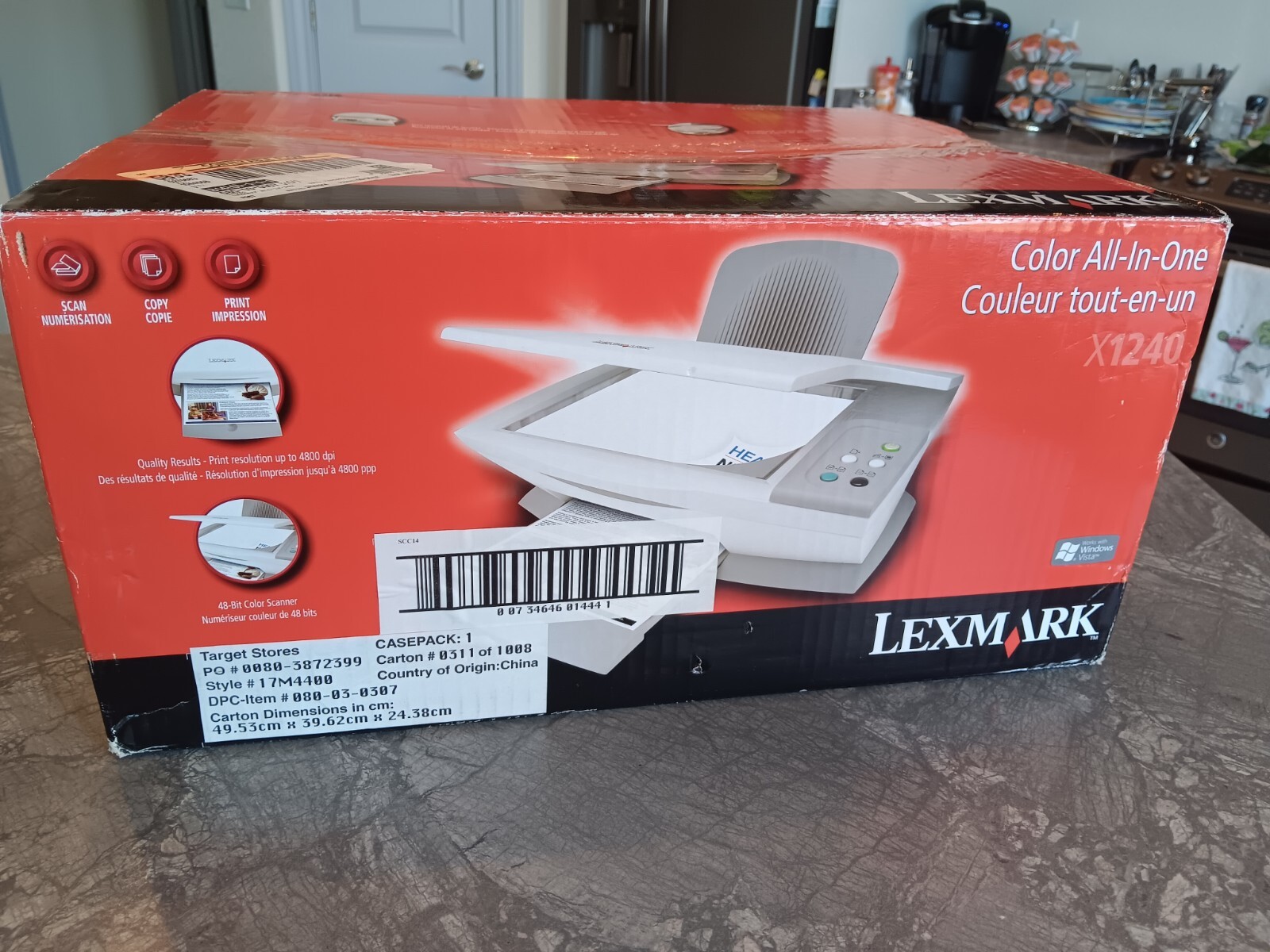 Lexmark X1240 All-In-One Inkjet Printer- Simple & Easy To Use- Brand New