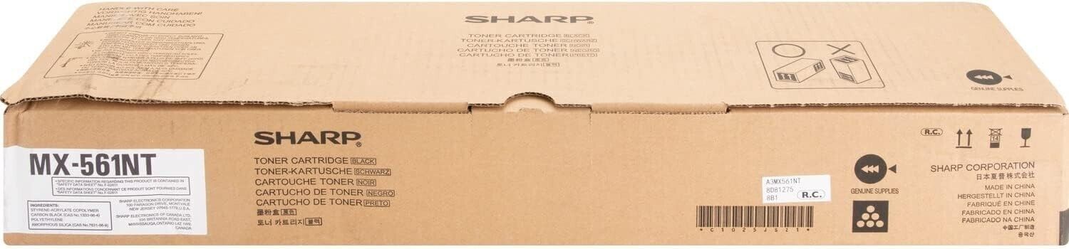 Sharp MX-561NT Genuine Toner Cartridge - Black