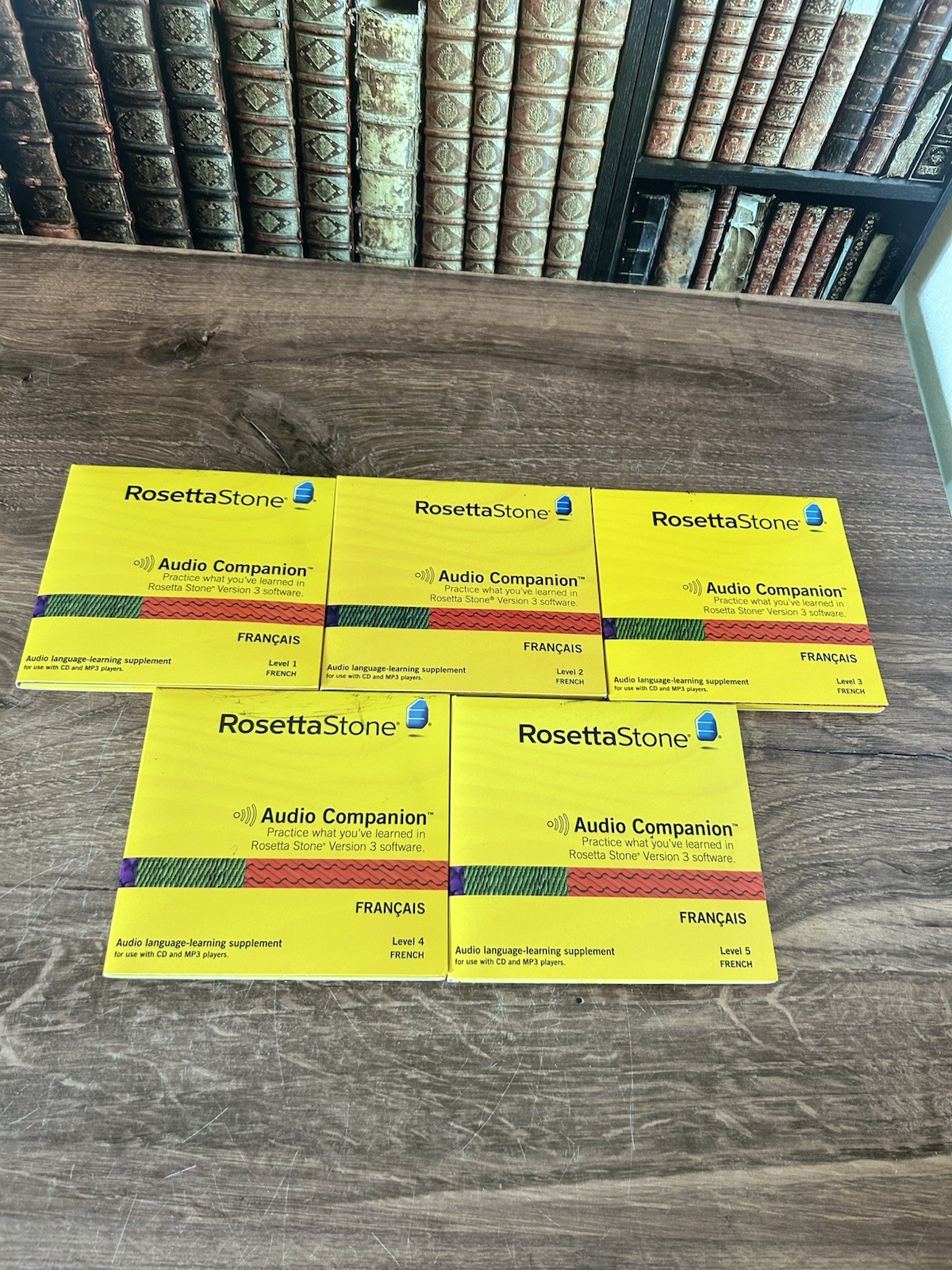 Rosetta Stone V4 TOTALe: French Francais Level Audio Companion Lot Of 5