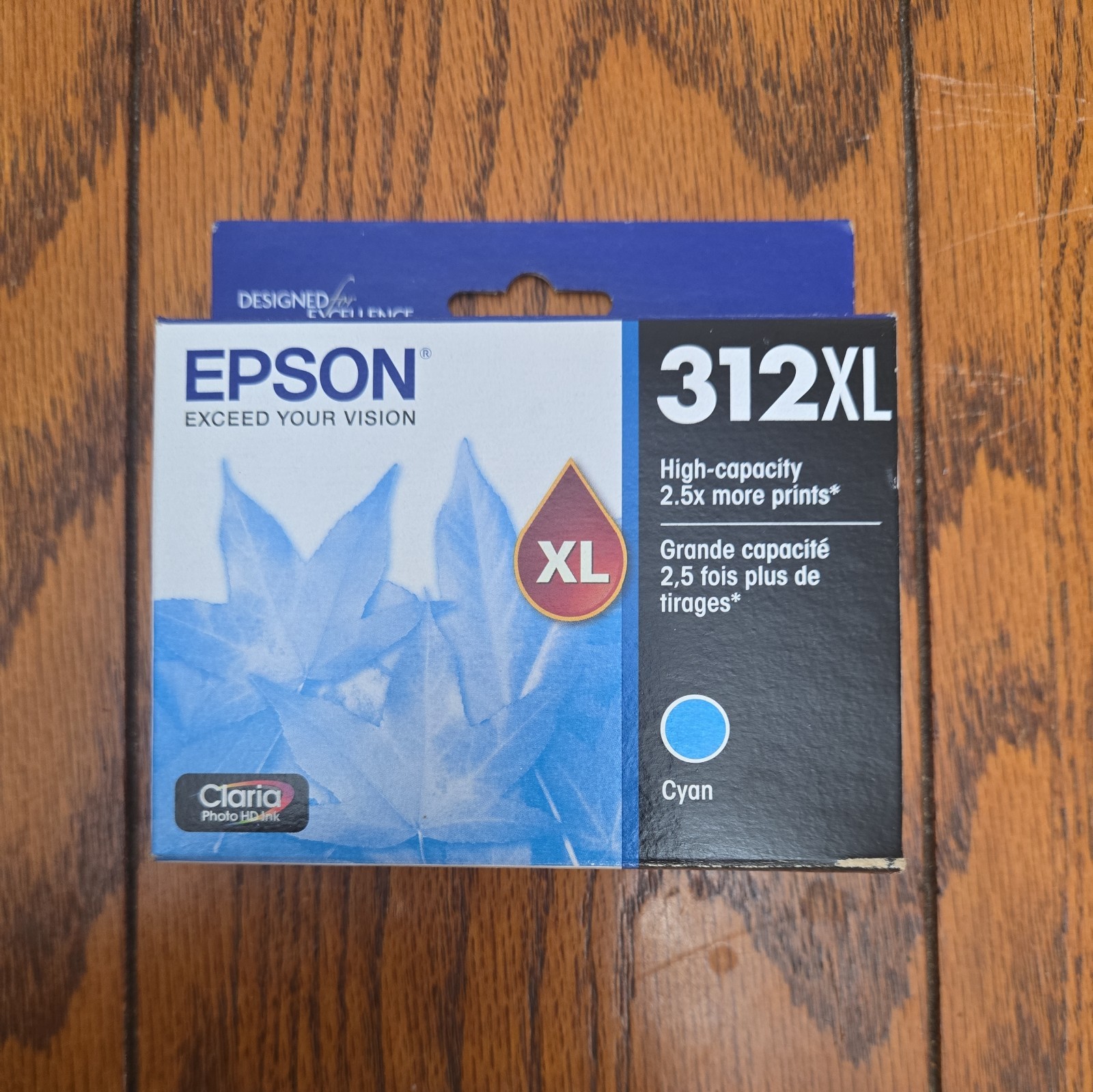 EPSON 312 Claria Photo HD Ink High Capacity Cyan Cartridge T312XL220-S exp 1/24