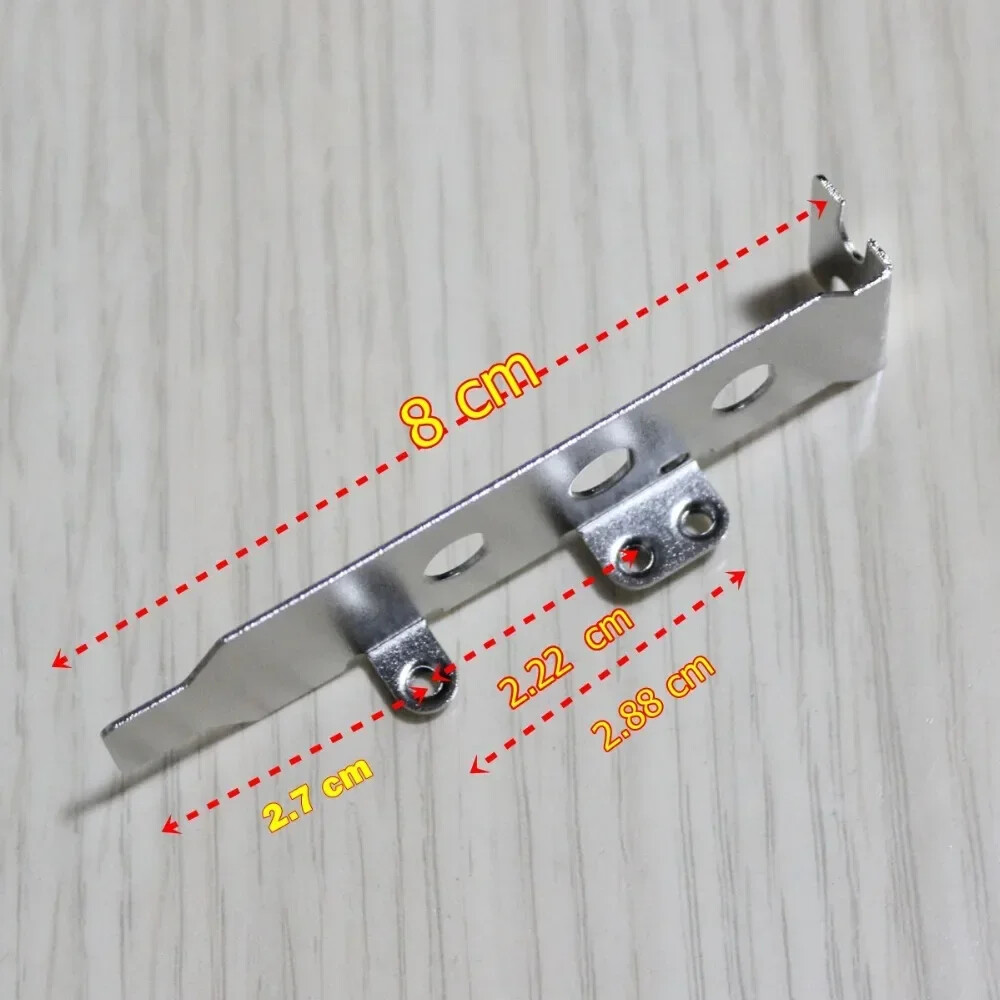Low Profile Half Size Host Case Bracket for Pci-e Pci Express Wifi Card 8cm
