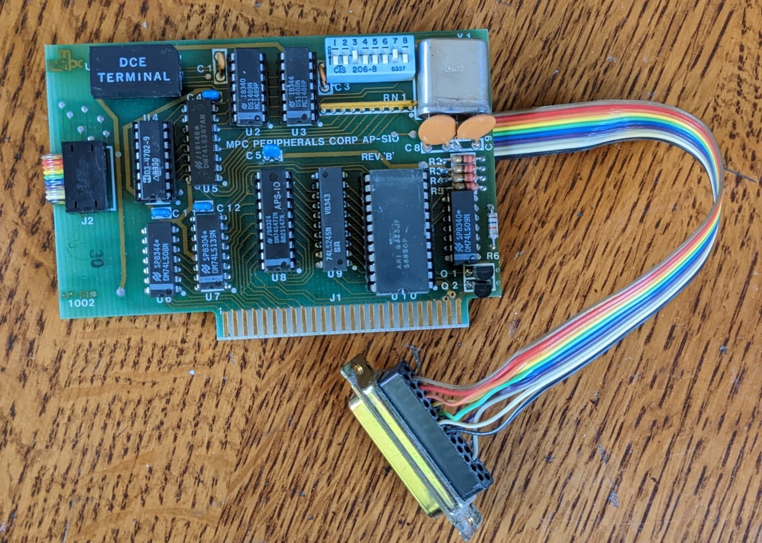 Vintage Apple II+ Parallel Printer I/O Interface Board Microtek MPC AP-S10 RARE