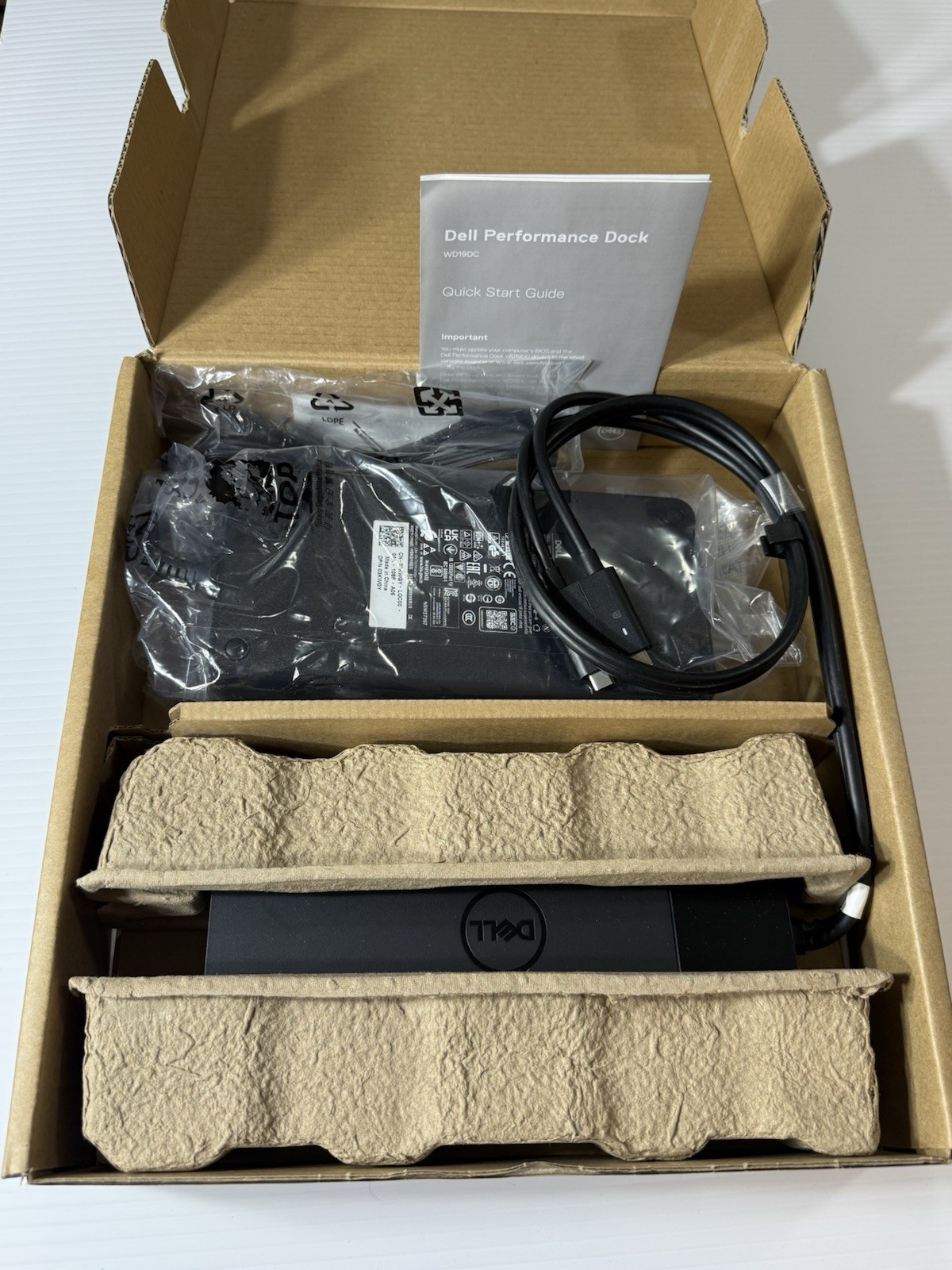 Dell WD19DC series USB-C Thunderbolt High Performance docking station 240w New