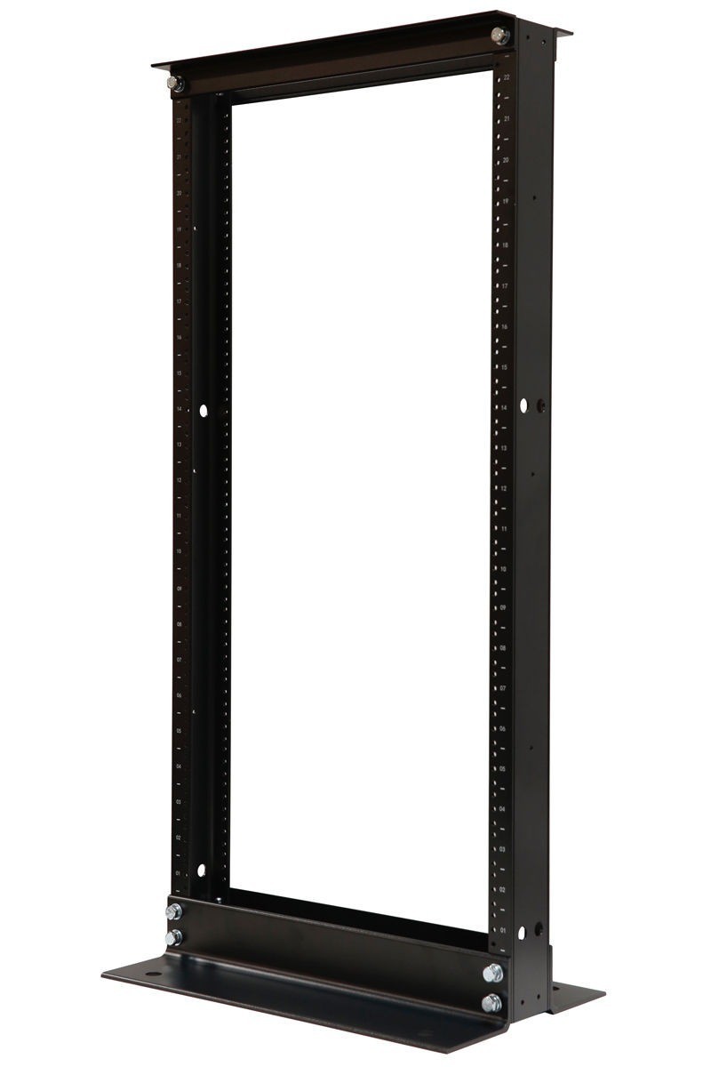 New 22U 3.5FT 2 Post Open Frame Data Network Relay Servers Rack 19" Aluminum