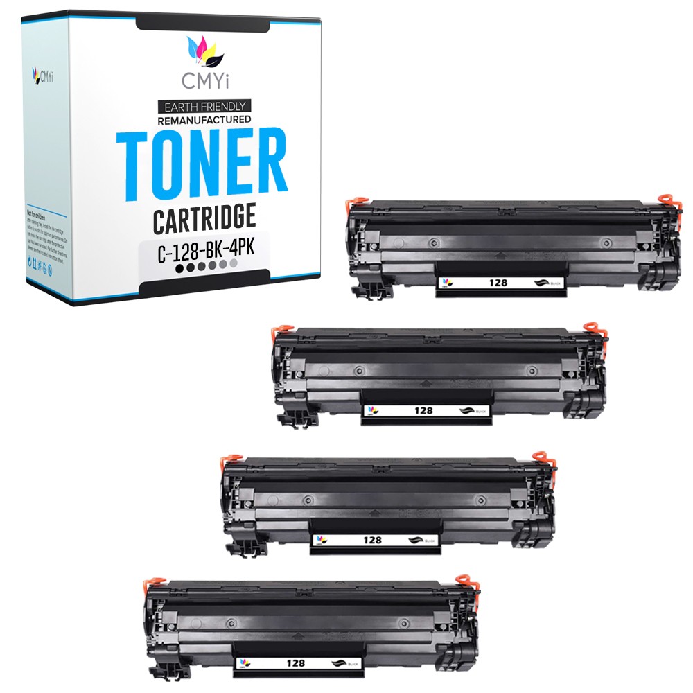 CMYi 4PK Replacement 128 Printer Toner Cartridges for Canon imageCLASS MF4570