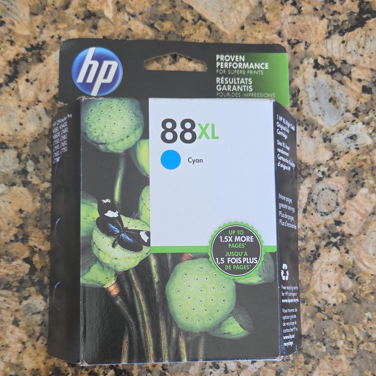 HP 88XL Genuine Original Cyan Inkjet Ink Cartridge for HP 88XL Printers