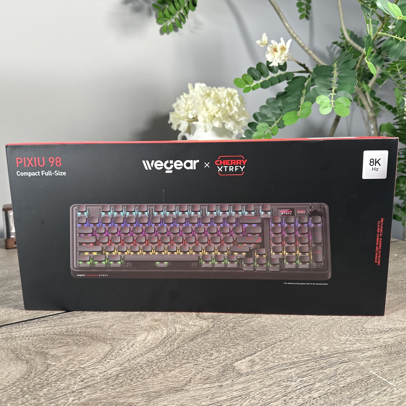Wegear X Cherry PIXIU 98 Wireless Mechanical Gaming Keyboard- Linear Brown/Black