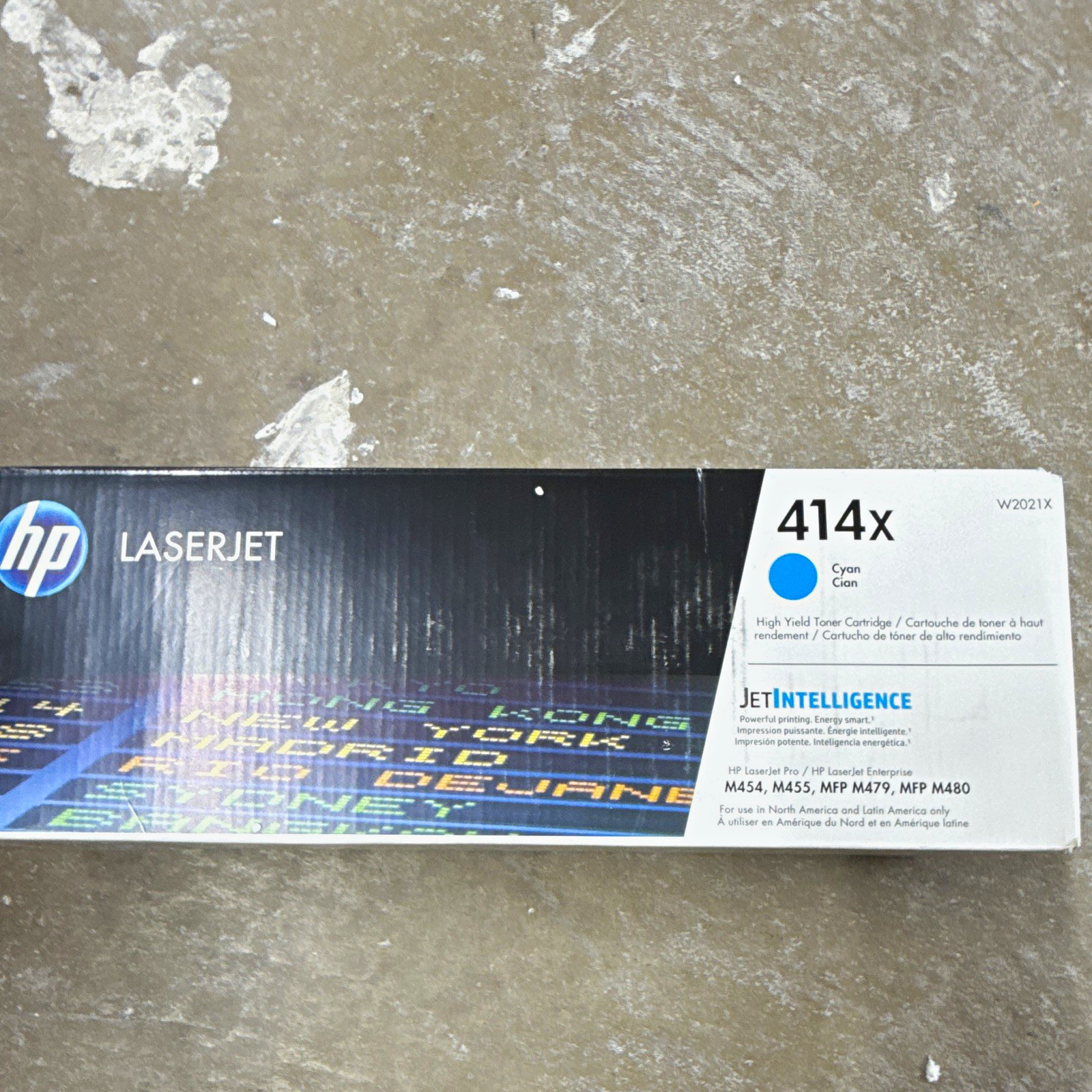 HP 414X Cyan High Yield Toner Cartridge W2021X for M454/M455/MFP M479