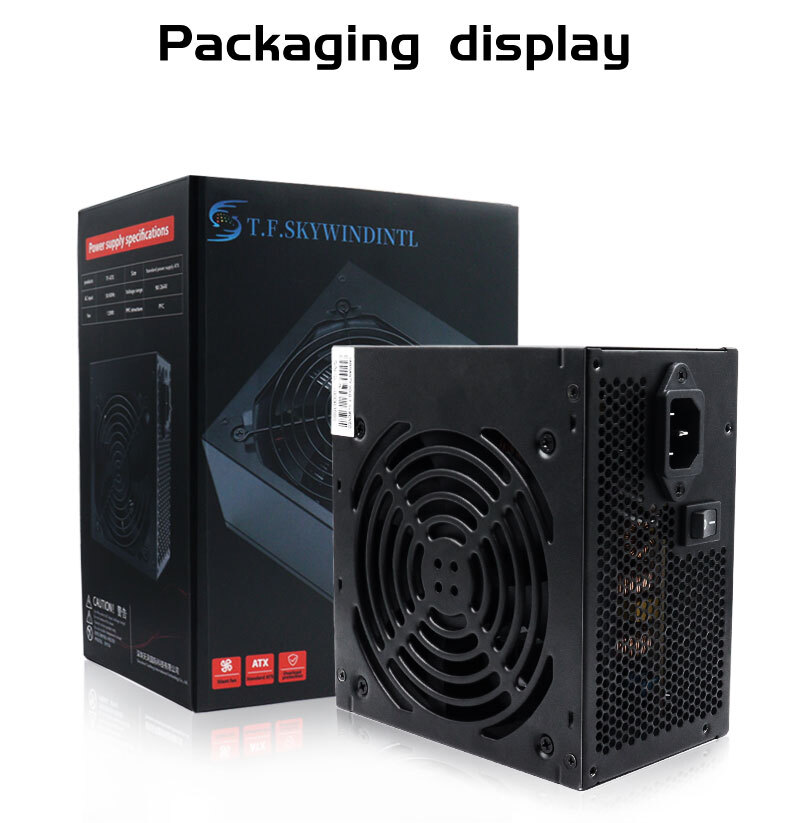 650 watt Non-Modular PC Power Supply 80 Plus Gold, ATX Gaming PSU, Low Noise Fan