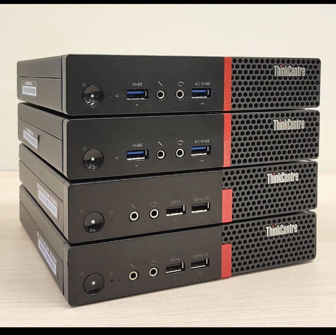 Lot of (4)  Lenovo ThinkCentre Mini PC | Intel Core i5-6500T  8GB RAM 256 gig 