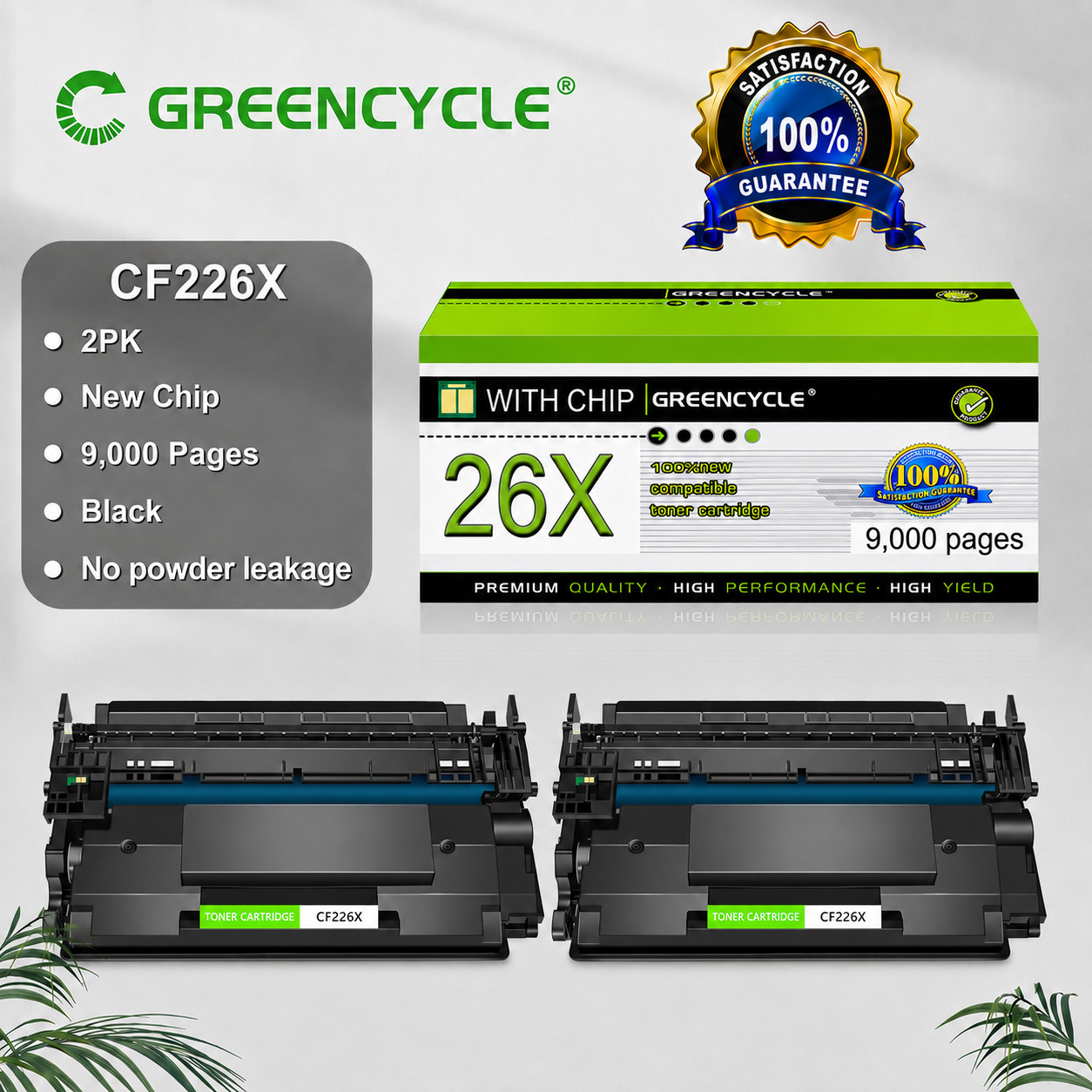LOT CF226X Toner Cartridge Compatible HP 26X Laserjet M426 M402 M426fdw M426fdn