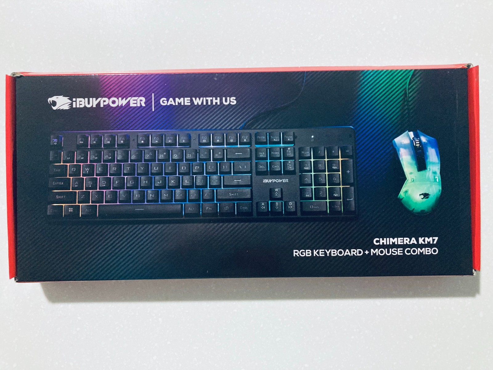 NEW iBUYPOWER Chimera KM7 RGB Gaming Keyboard and Mouse Combo
