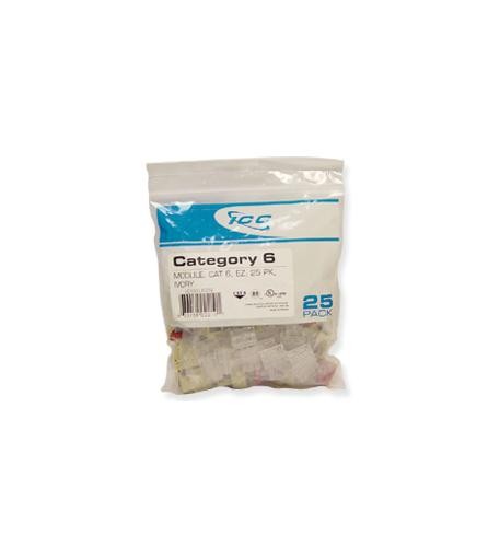 ICC ICC-IC107L6CIV MODULE- CAT 6- EZ- 25 PK- IVORY