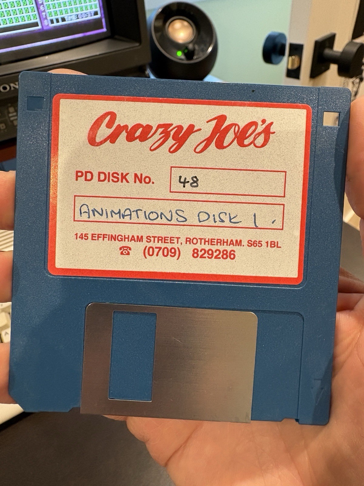 Commodore Amiga Crazy Joe's PD Diskette 48 Animations Kahnankas Rocker F-15 RARE