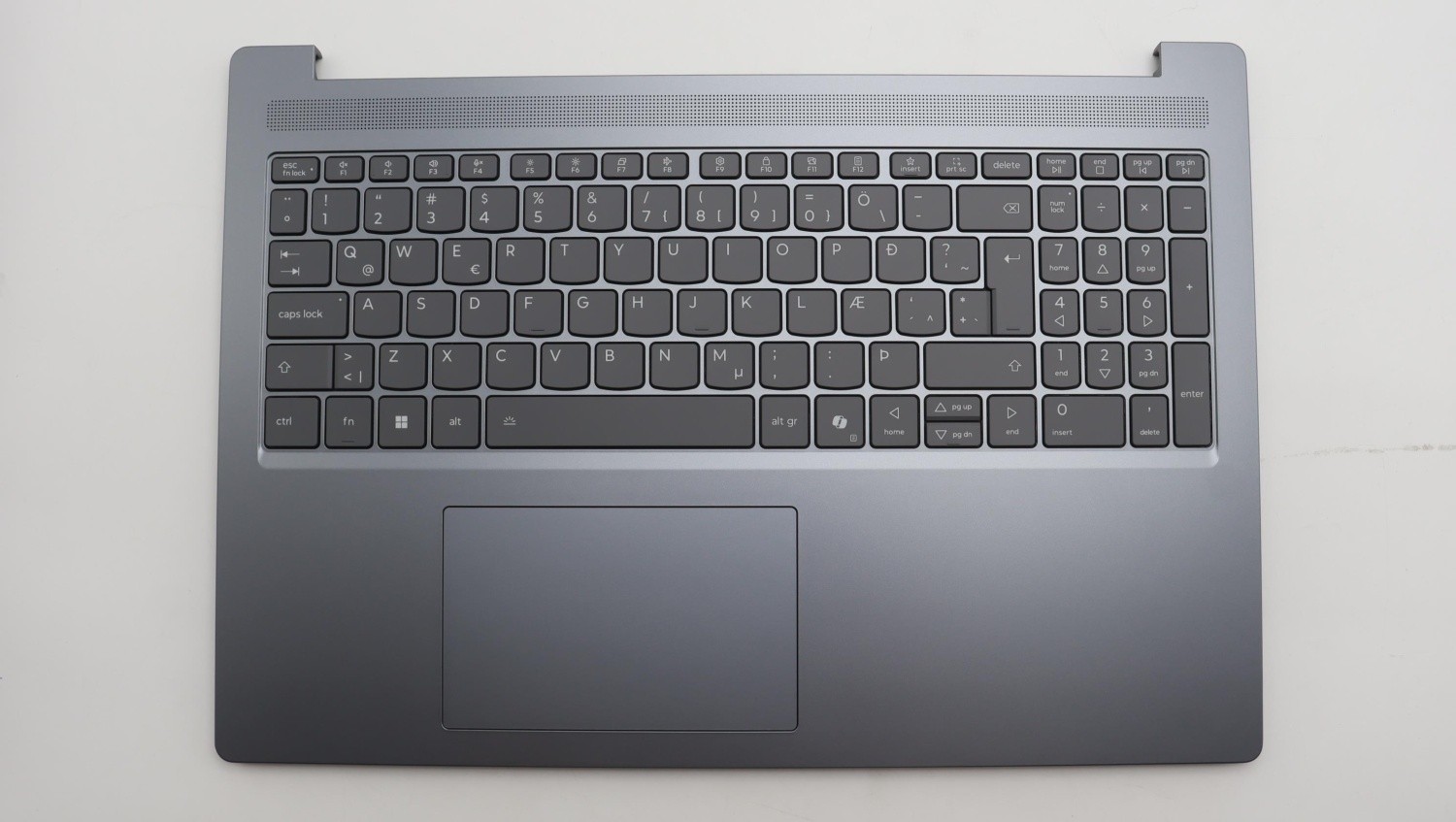 Genuine 5CB1U73058 Lenovo IdeaPad Keyboard Icelandic Backlight Luna Grey Slim