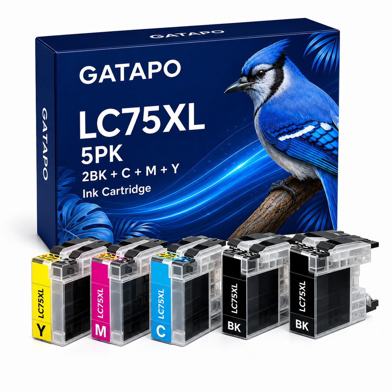 LC75XL-5PK for  MFC-J6510DW MFC-J6710DW MFC-J6910DW MFC-J280W MFC-J425W Printer
