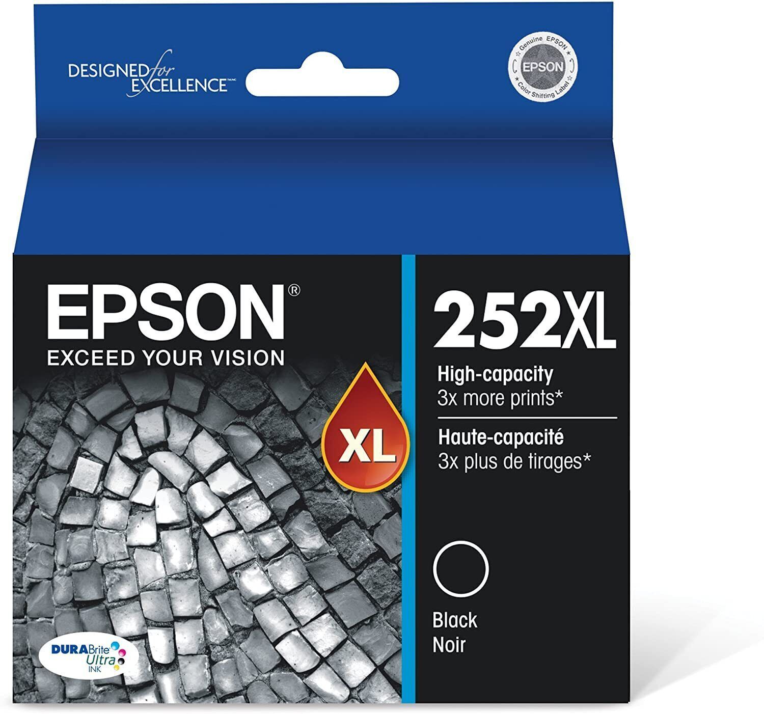 🔥 Epson T252XL120 252XL High Capacity Black Ink Cartridge - Black 6/2023