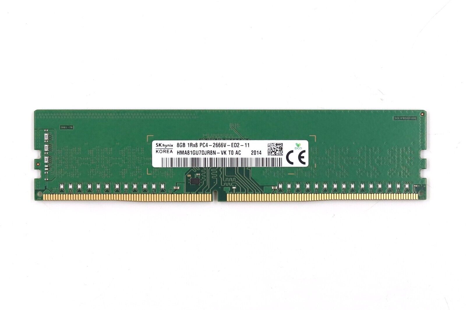 SK hynix 8GB 1Rx8 PC4-2666V-ED2-11 ECC Unbuffered Server Memory HMA81GU7DJR8N-VK