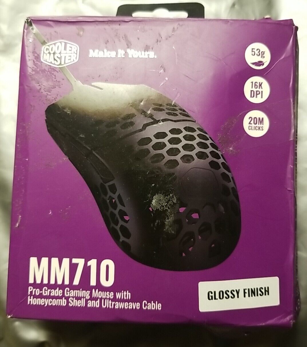 Cooler Master MM710 Pro-Grade Gaming Mouse W/Honeycomb Shell
