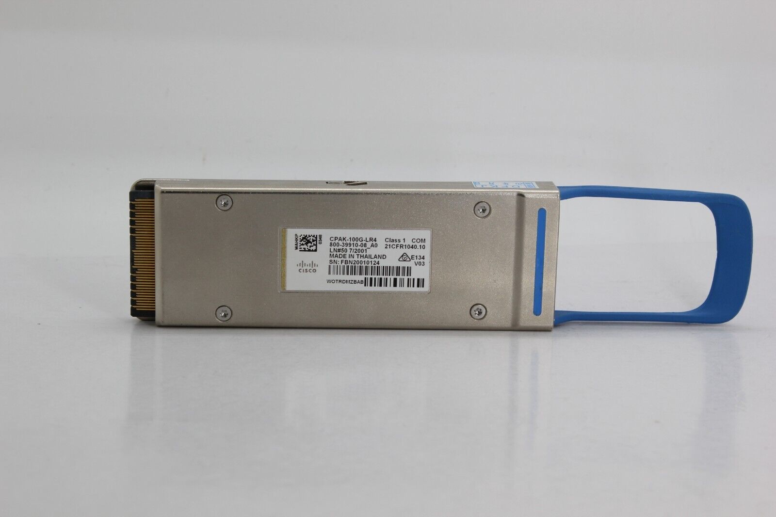 Cisco CPAK-100G-LR4 800-39910-08 100GBASE-LR4 SMF Genuine Transceiver