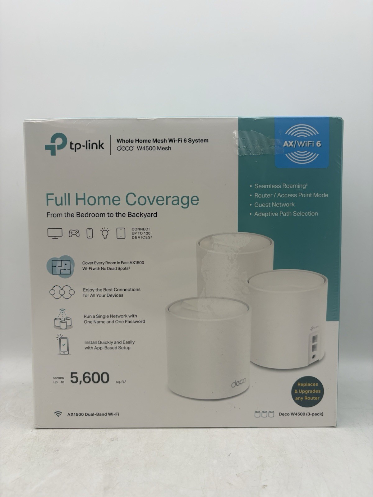 TP-Link AX1500 Whole Home Mesh Wi-Fi 6 3pk System (NEW/SEALED)