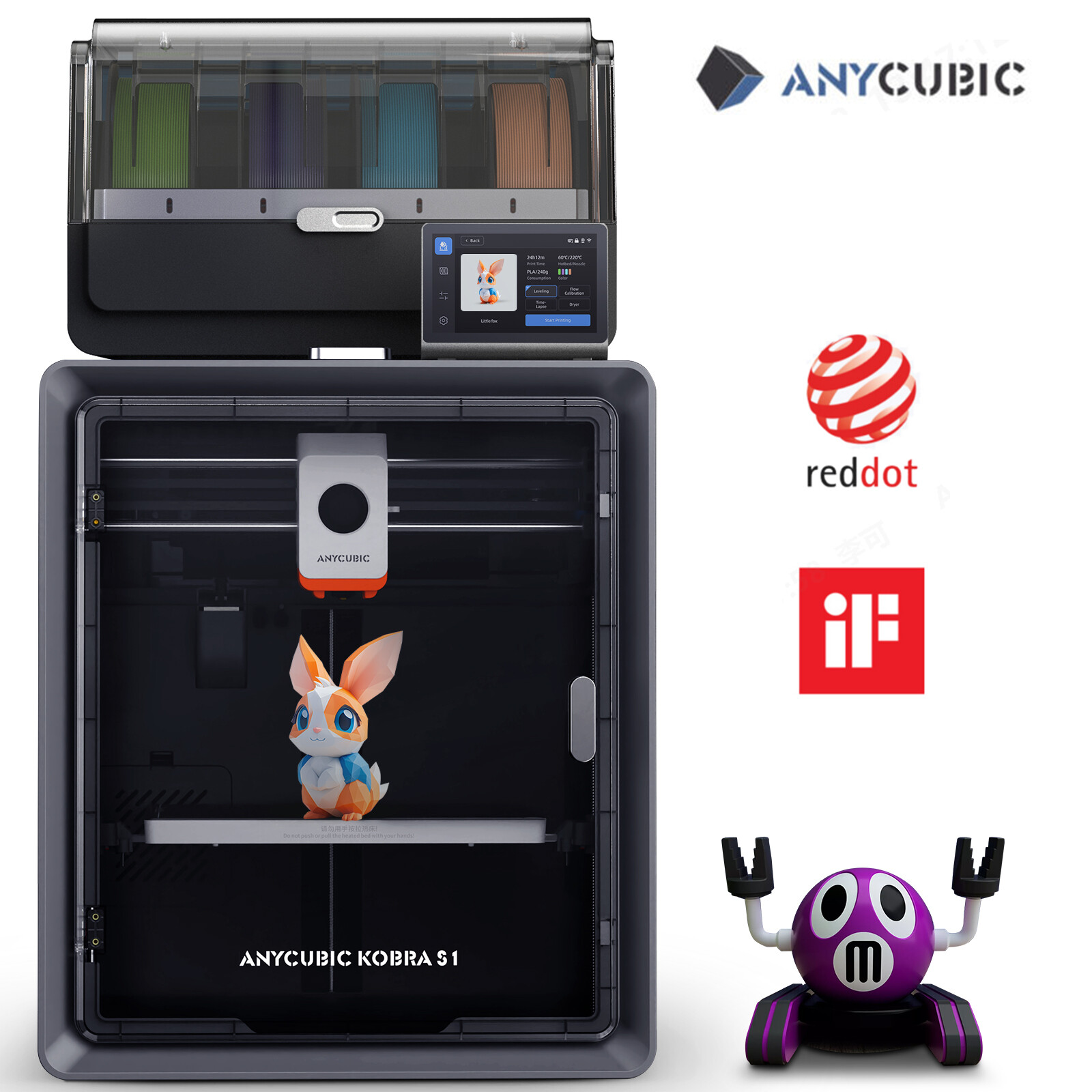 ANYCUBIC 3D Printer Mono 7/ P1 / Kobra S1 Combo 600mm/s Max High Print Speed LOT