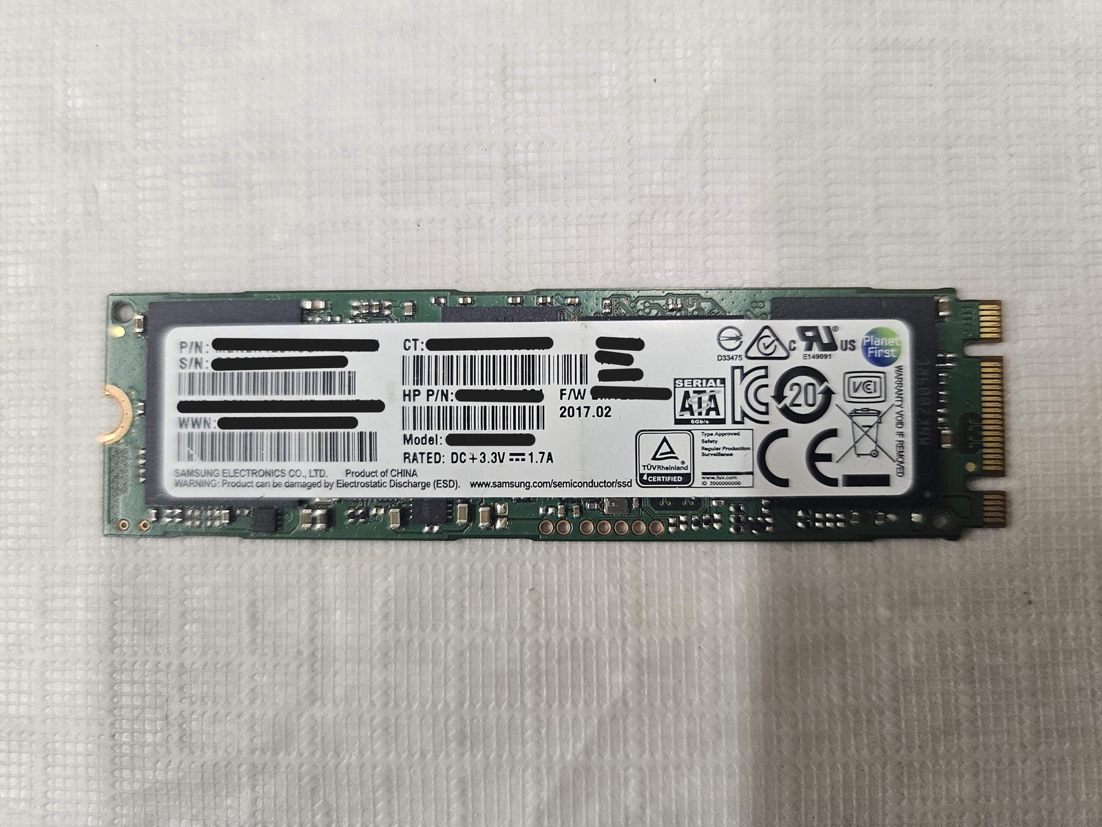 Samsung 128 GB Internal M.2 SSD Fully Tested 80-99% Health
