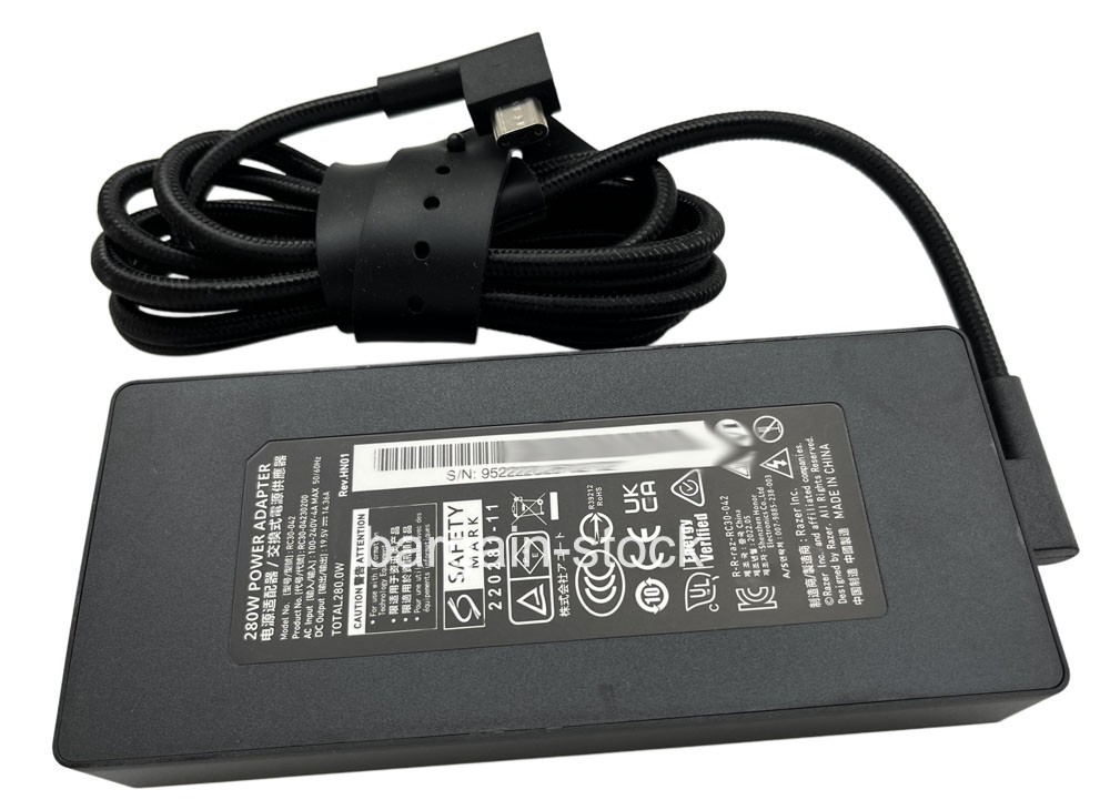 Original 19.5V 280W AC Adapter Charger For Razer Blade 17 16 14 15 RTX RC30-0484