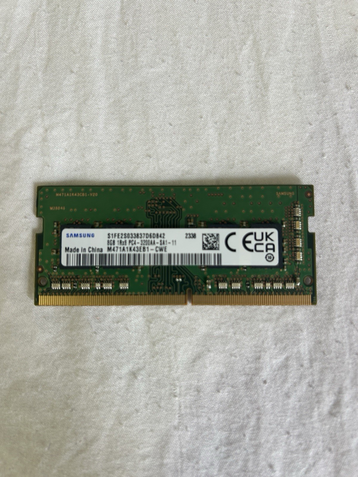 Samsung 8GB PC4-25600 DDR4-3200 SO-DIMM Memory - M471A1K43EB1-CWE