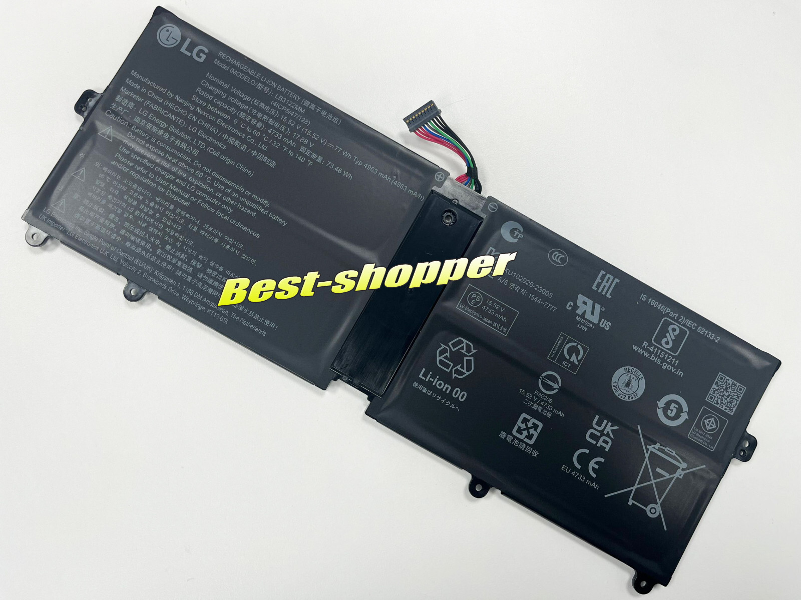 USA 100% New Genuine 15.52V 77WH LB3122MM BATTERY FOR LG SERIES