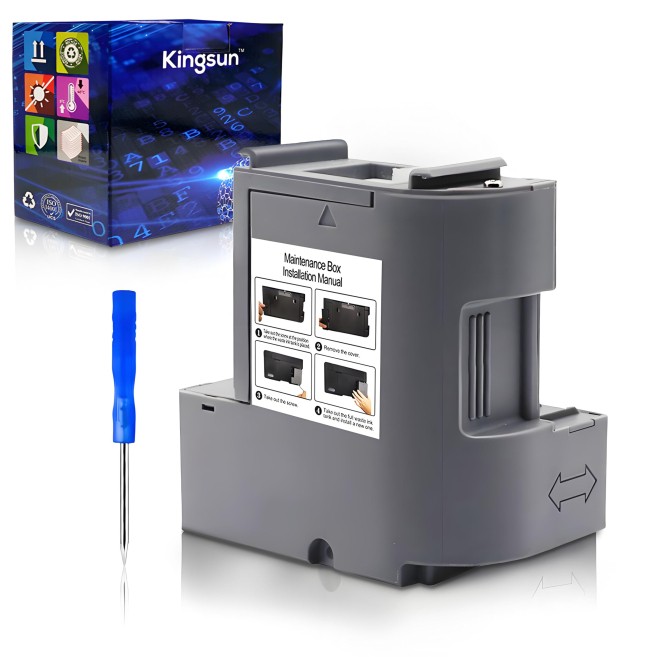 KSUMEI T04D100 EP-04D1 Ink Maintenance Box Compatible with ET-3710 ET-3750 ET-37