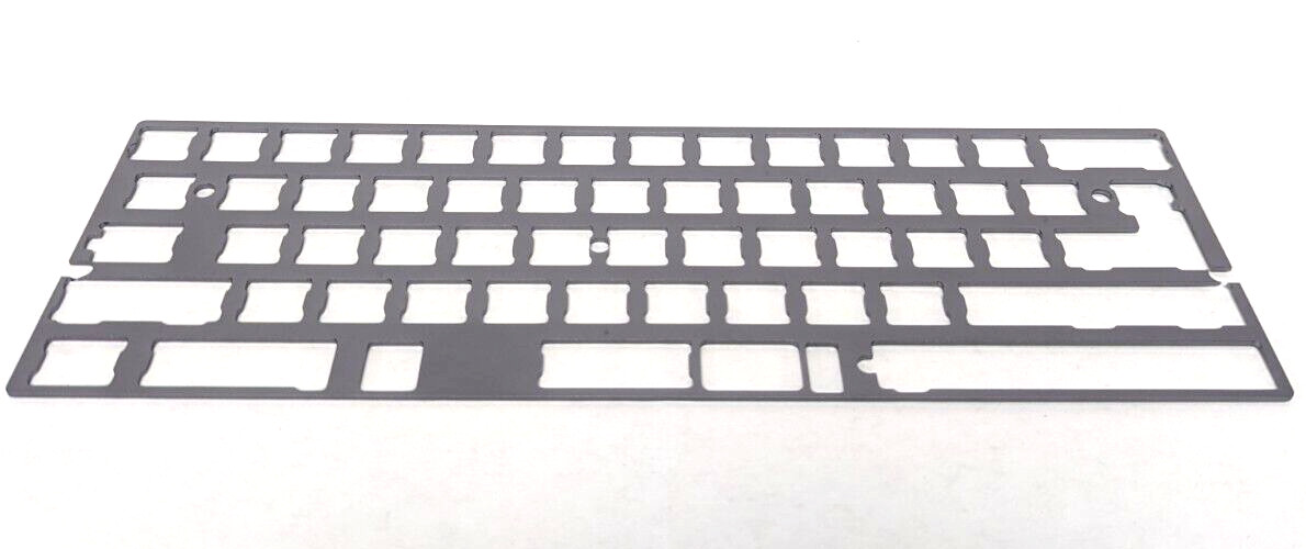 Drop X  GH60 XD64 Aluminum Plate Layout Left Shift 2.25U  Gray MDX-12480-2