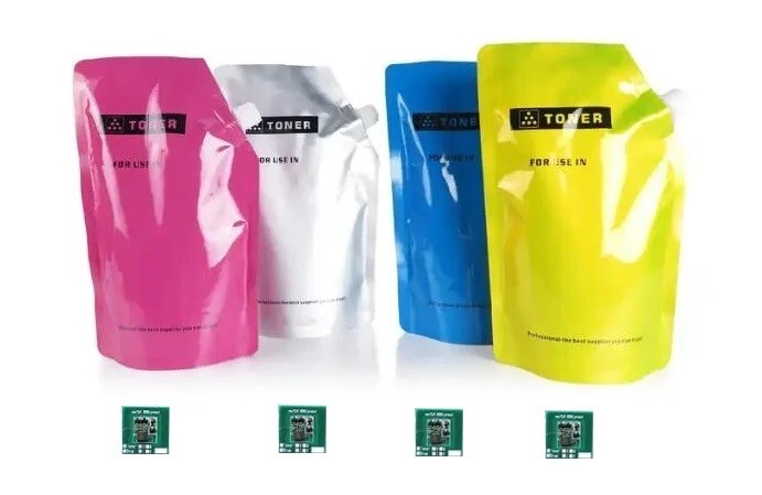 4 x COMPATIBLE TONER REFILL FOR XEROX PrimeLink C9065/C9070 + 4 CHIPS (C-Y-M-K)