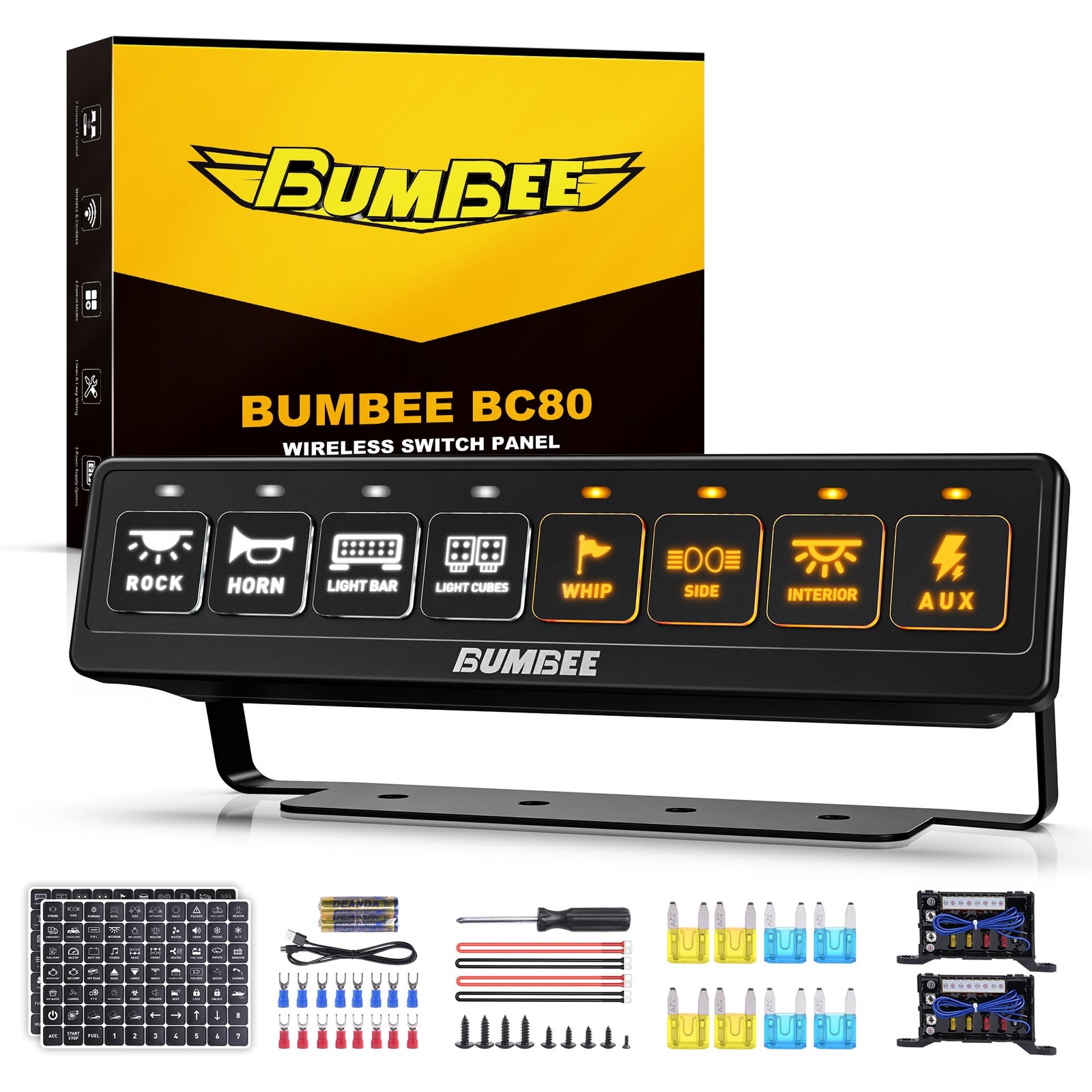 Bumbee 8 Gang Wireless Switch Panel