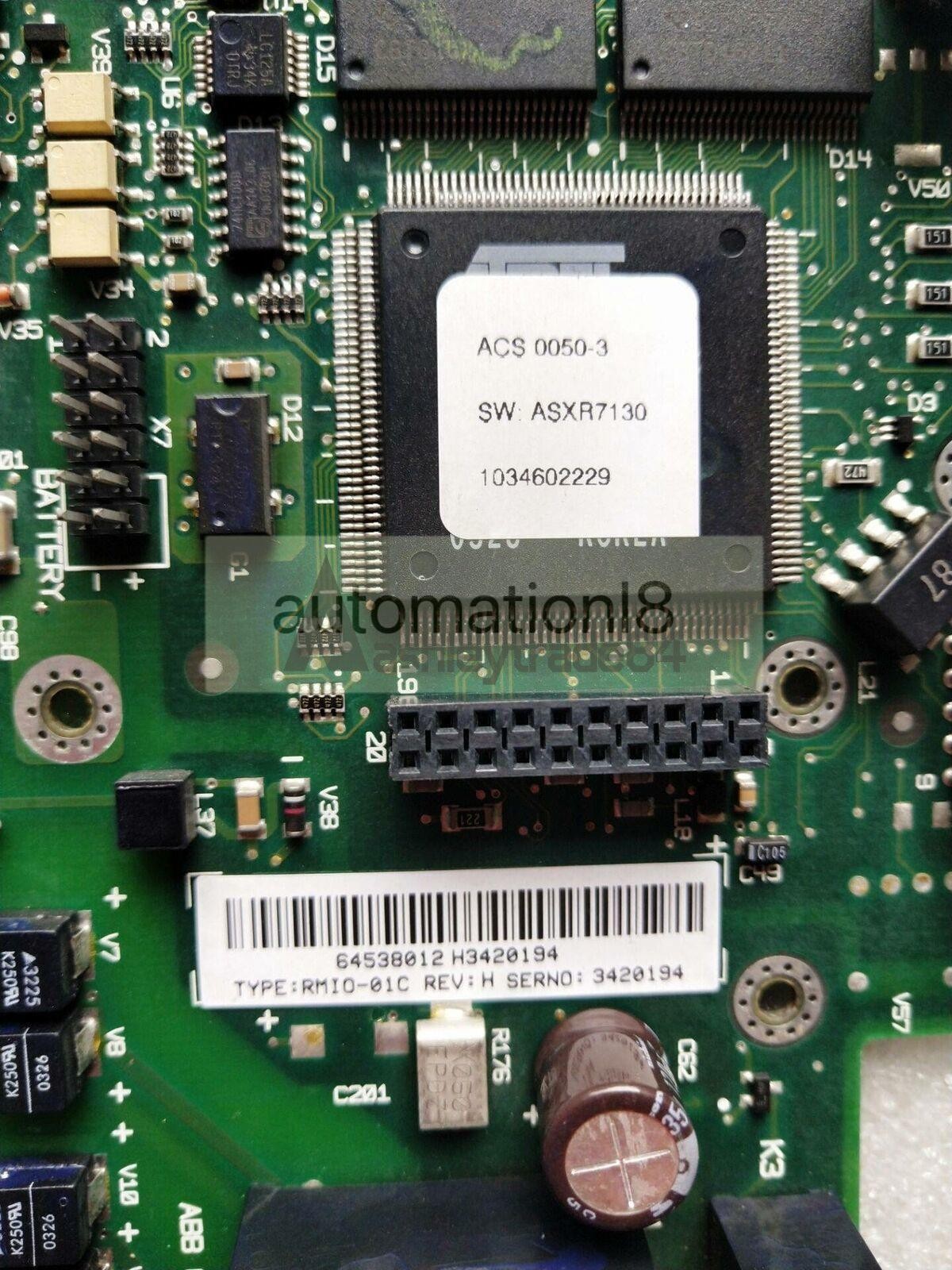 1PC Used ABB RMIO-01C ACS800 CPU Control Board