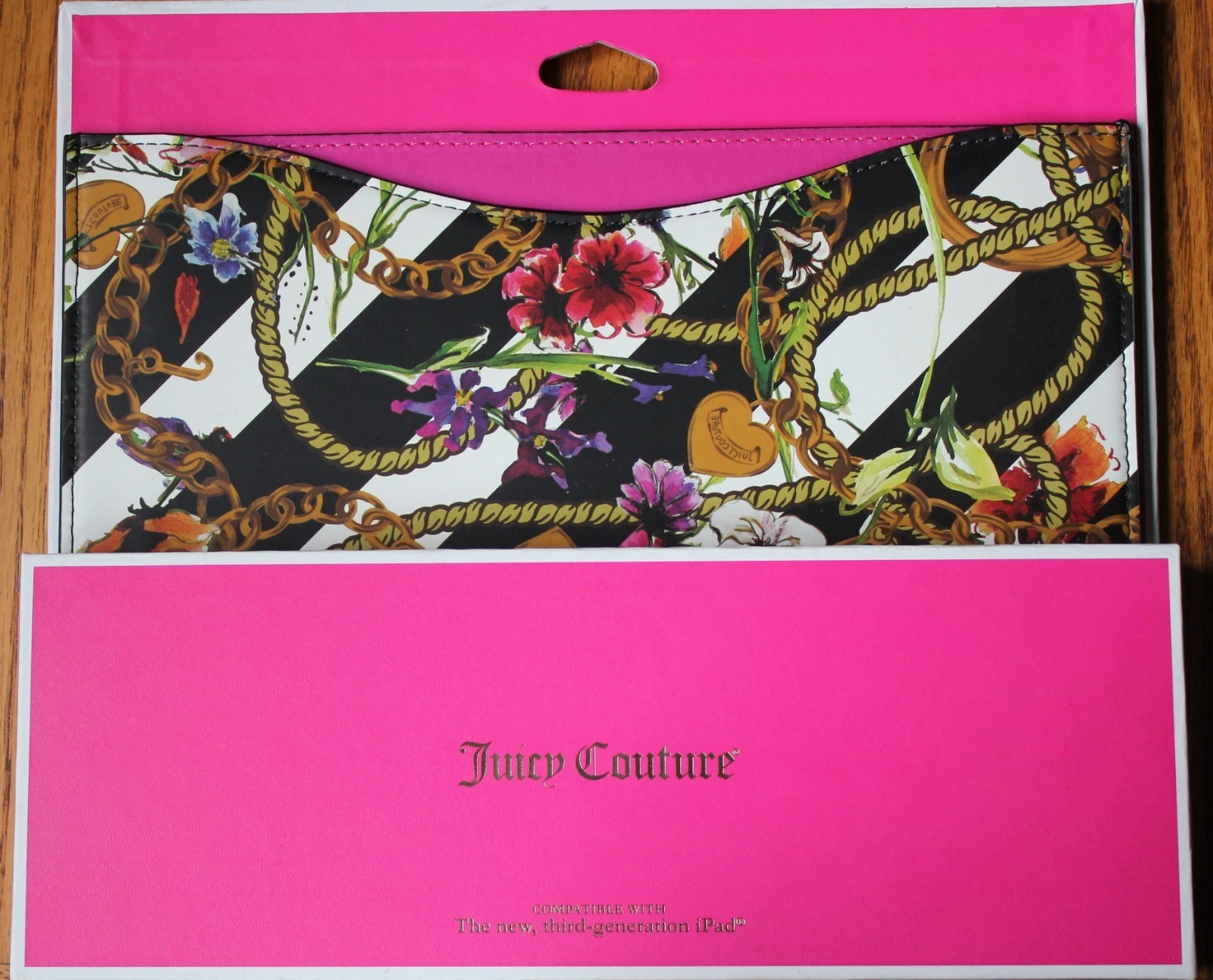 JUICY COUTURE ROYAL ICONIC IPAD / E-READER / TABLET CASE NEW