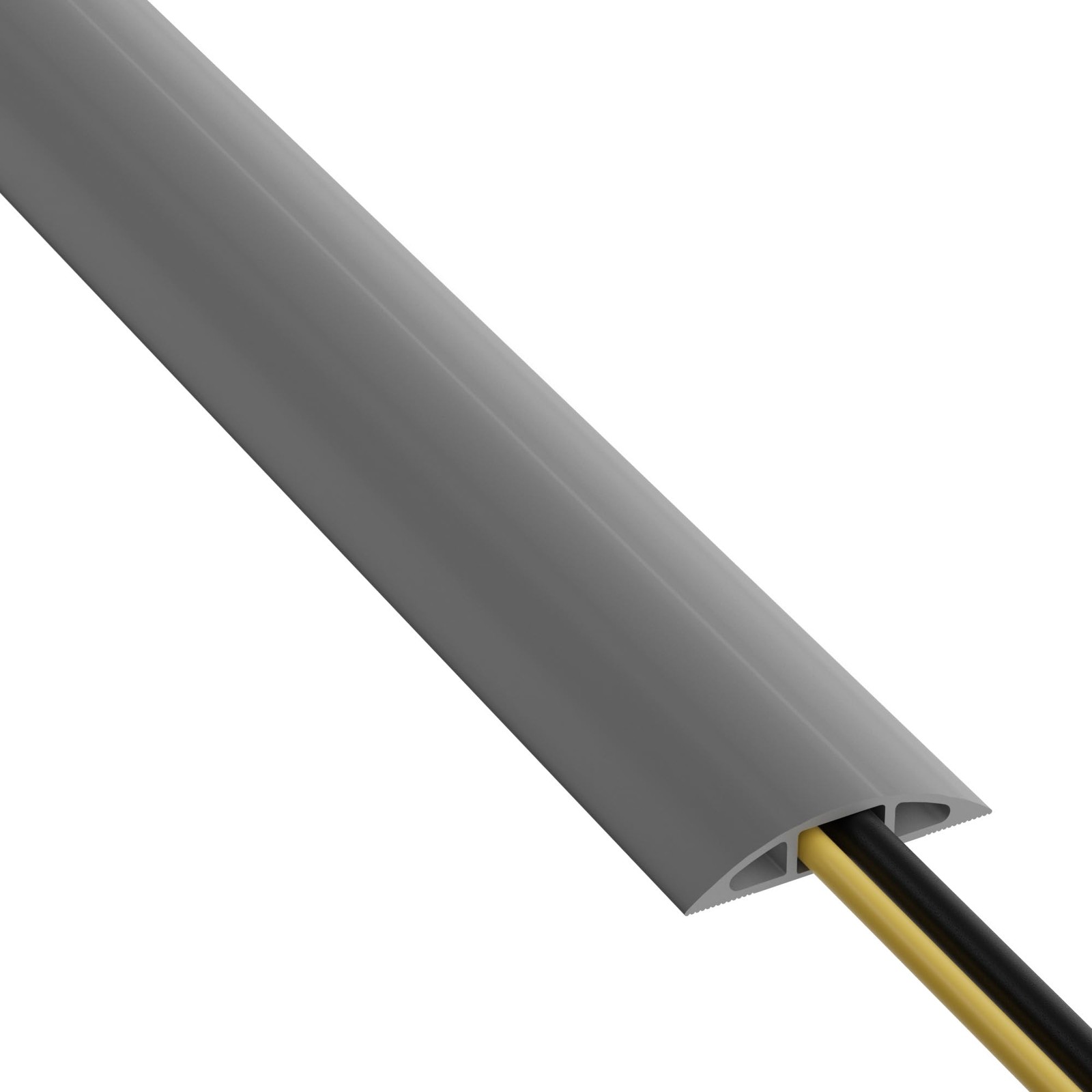 DLine 6ft Floor Cord Cover, Cable Channel, Protect Cords, Prevent Trips  0.63...