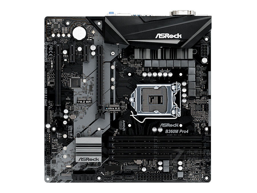 For ASROCK B360M PRO4 Motherboard LGA1151 4*DDR4 64G HDMI+DVI+VGA m-ATX Tested