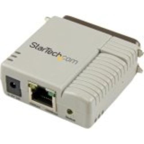 Startech.com 1 Port 10/100 Mbps Ethernet Parallel Network Print Server - Fast