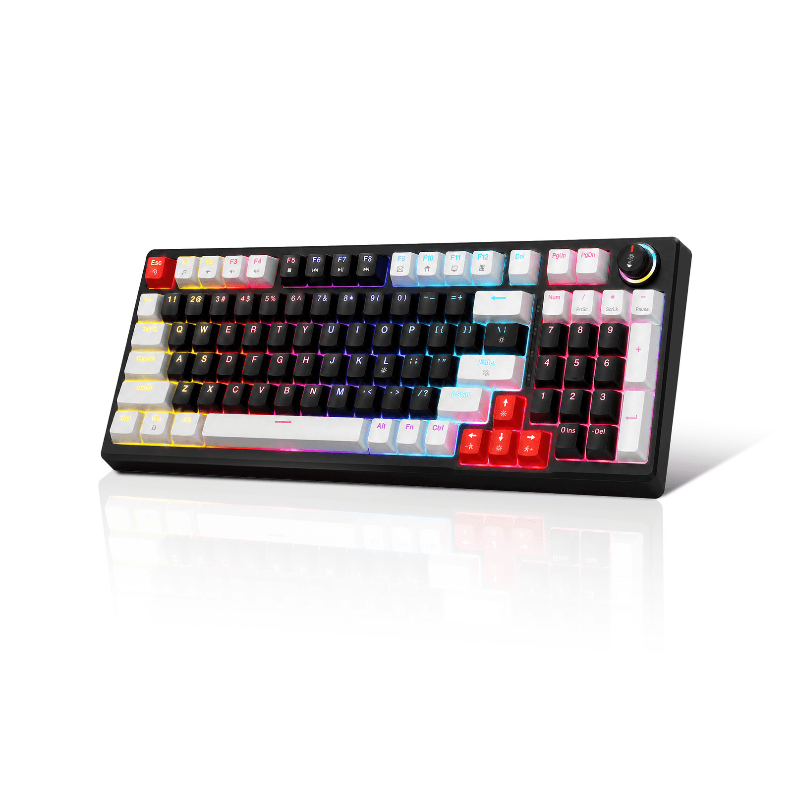 98-Key Mechanical Gaming Keyboard Blue Switch RGB LED Backlit Wired PC Laptop