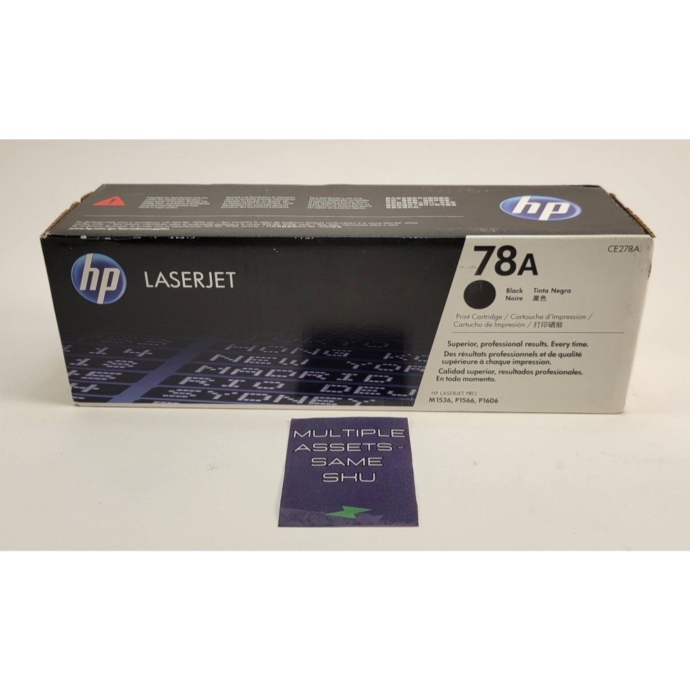 HP CE278A Genuine 78A Black Ink Cartridges - New in Box