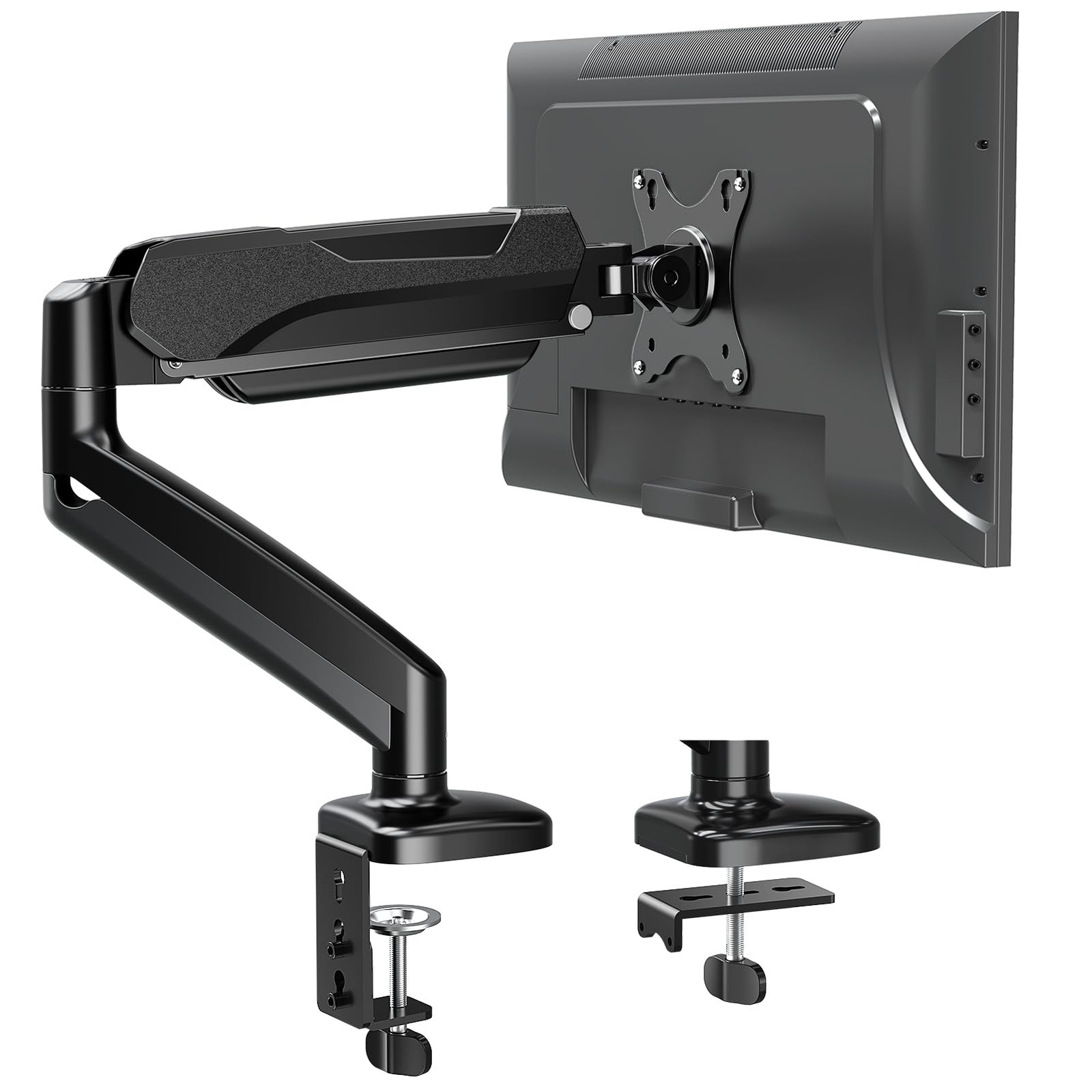 Mountup Single Monitor Desk Mount, Adjustable Gas Spring Monitor Arm S