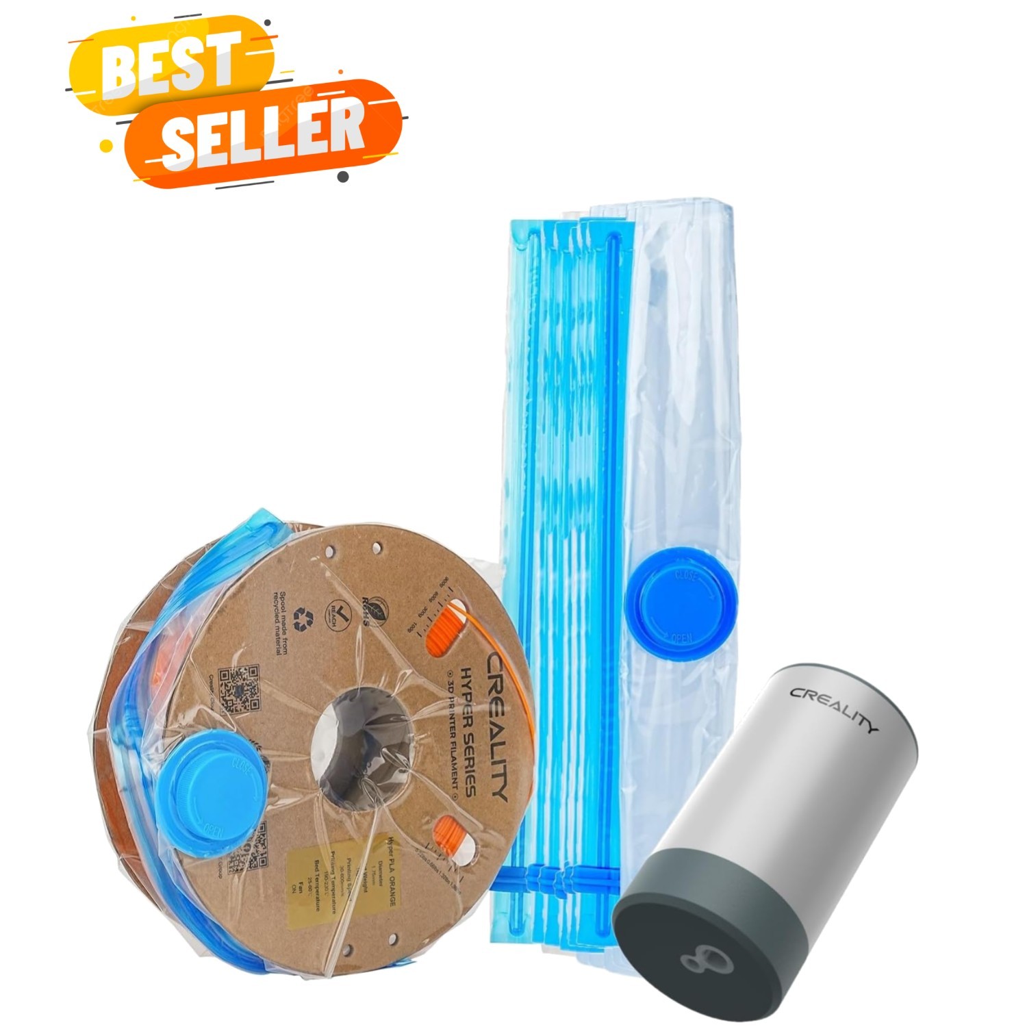 Filament Vacuum Storage Kit with Automatic Pump,  Cleaning Drying Sealed 8 St...