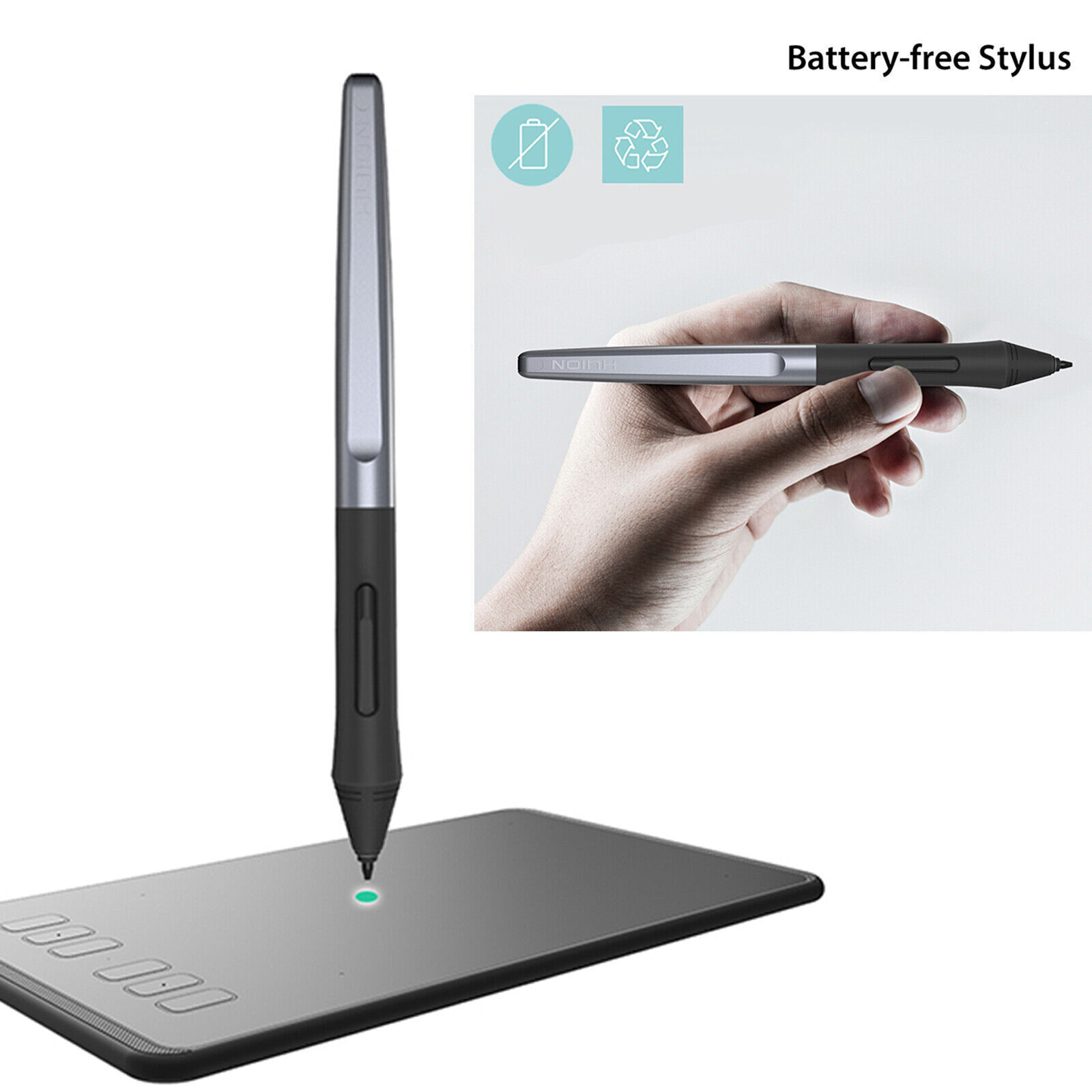 Battery-free Pen Stylus Pen For Huion H1060P/H1161/HS610/H320M/GC610/GC710 PW100