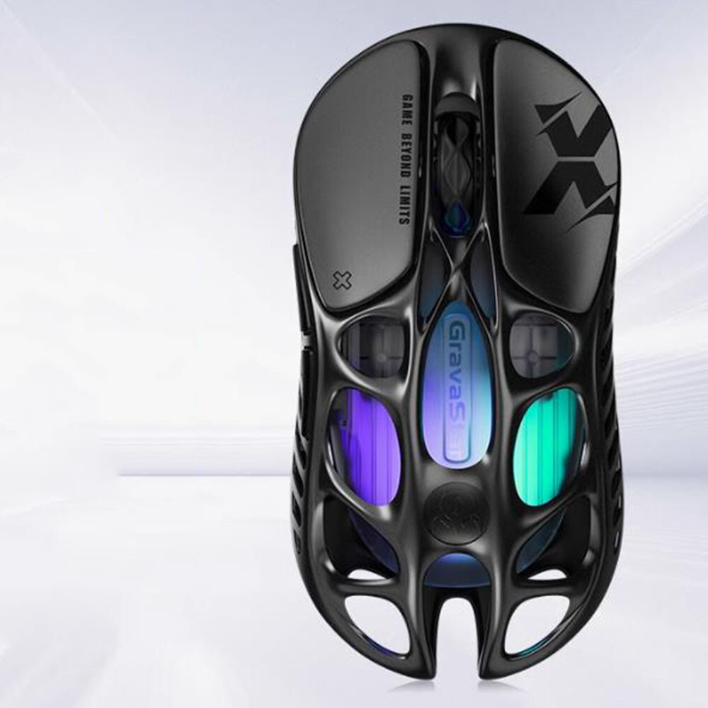 GravaStar MERCURY X Pro Wireless Bluetooth RGB Gaming Mouse 26000DPI 8K Receiver