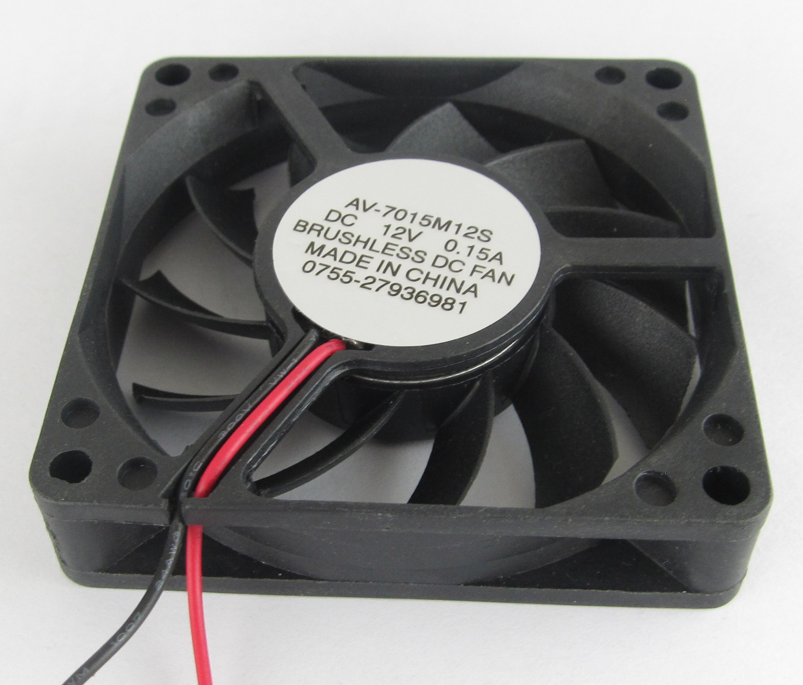 50x Brushless DC Cooling Fan 70x70x15mm 7015 11 blades 5V 12V 24V 0.15A 2pin fan