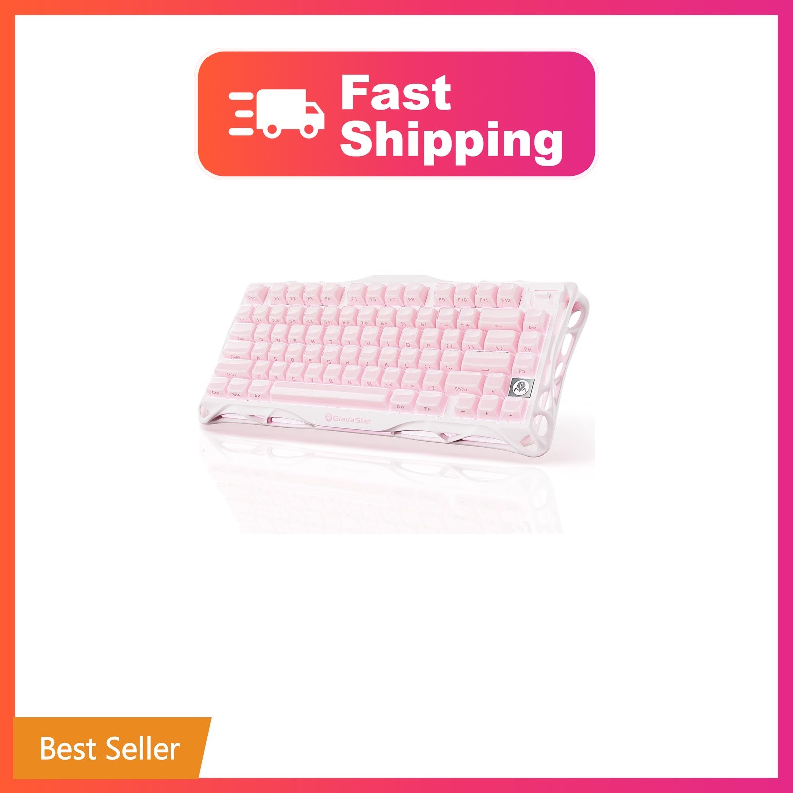 GravaStar Mercury K1 75% Wireless Mechanical Gaming Keyboard RGB Backlit | Ga...