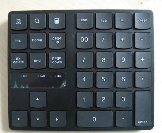 Wireless 35‑Key Numeric Keypad 2.4G Rechargeable USB Number Pad for Laptop/PC