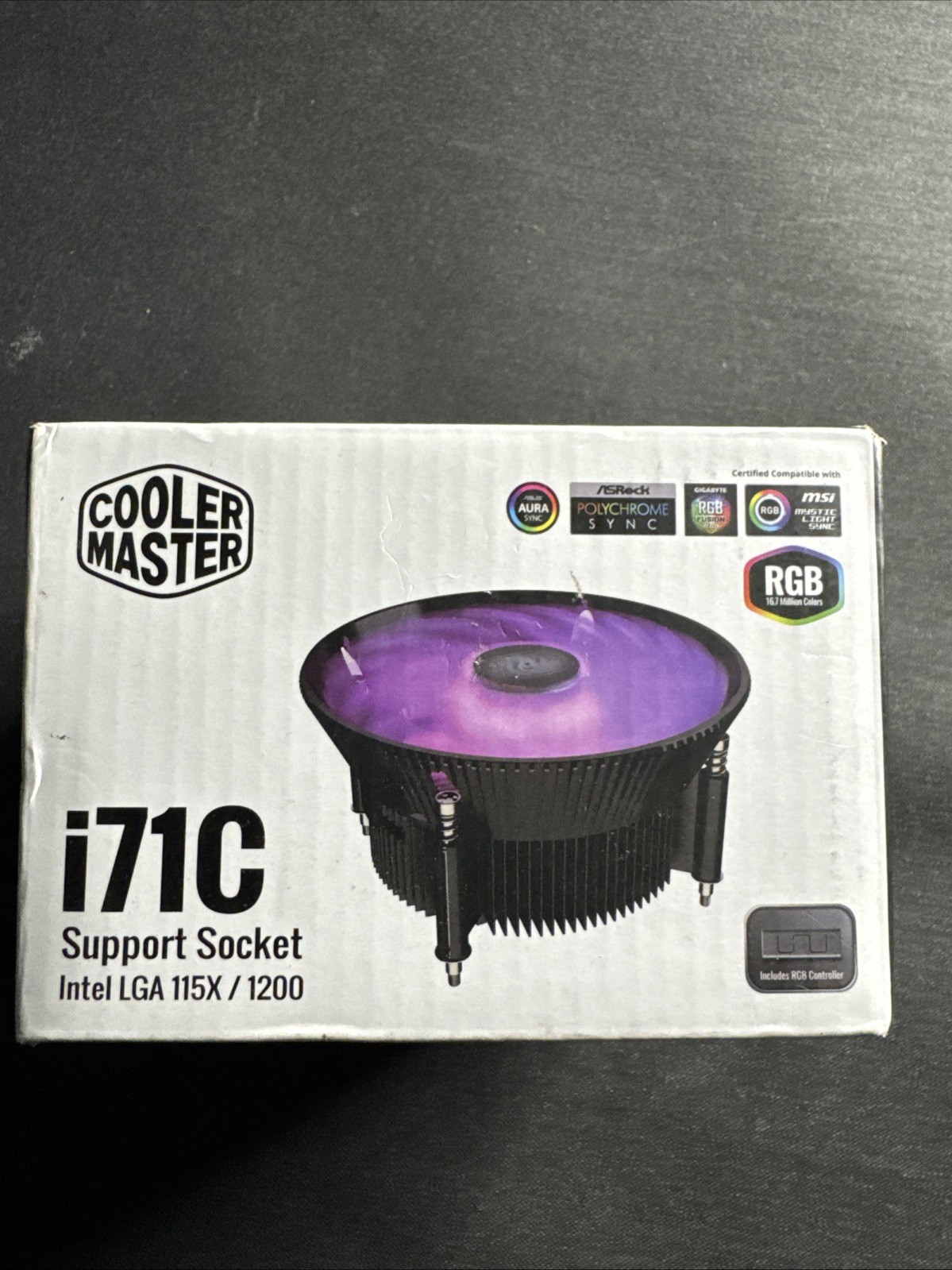 Cooler Master RR-I71C-20PC-R1 CPU Air Cooler Fan - Anodized Black